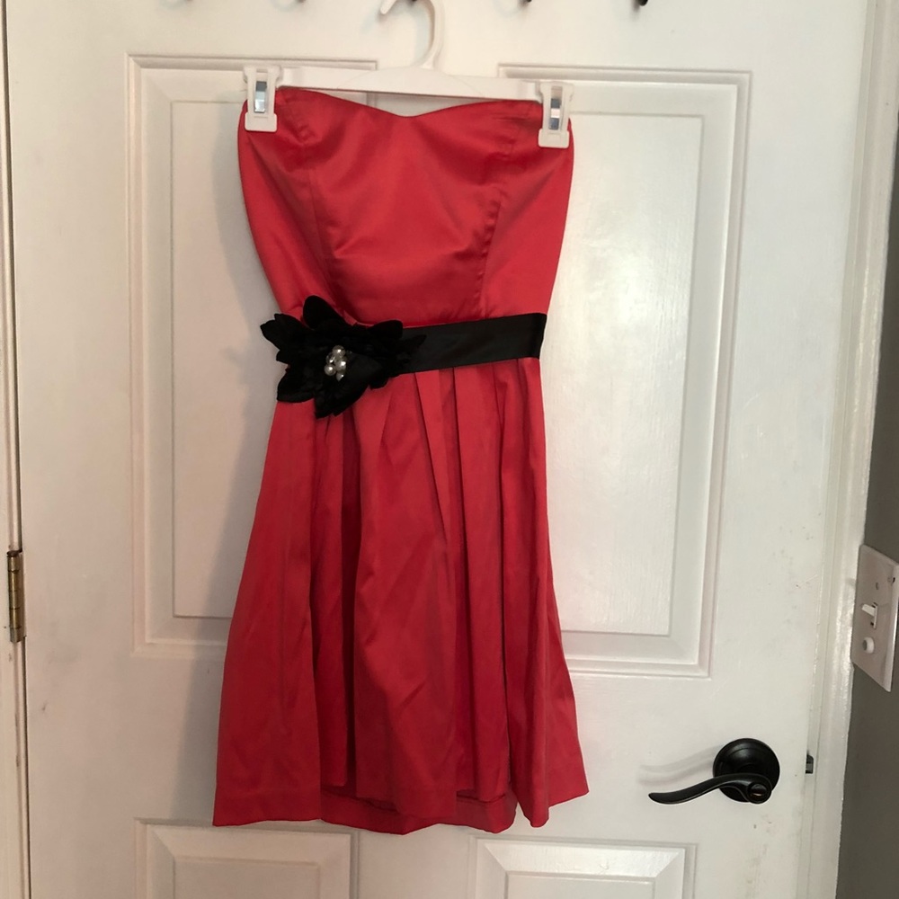 Short pink semi formal dress
